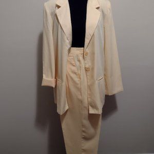 Sag Harbor, 2pc Pant Set, Size-12, Sunny Yellow